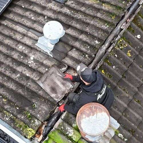 Het opnieuw vastleggen van dakpannen in Voorschoten